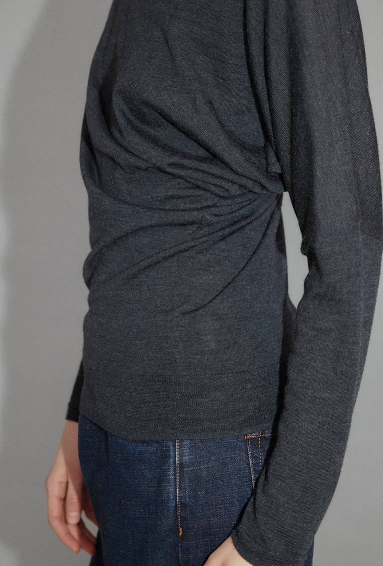 Odeeh Merino Extrafine Pullover, Charcoal Weihnachtsangebot
