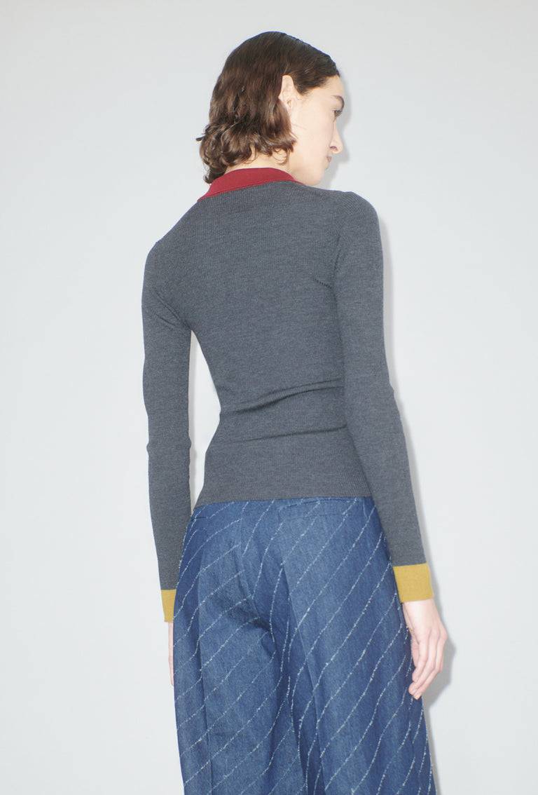 Odeeh Stretch Merino Cardigan, Charcoal Muttertagsangebot