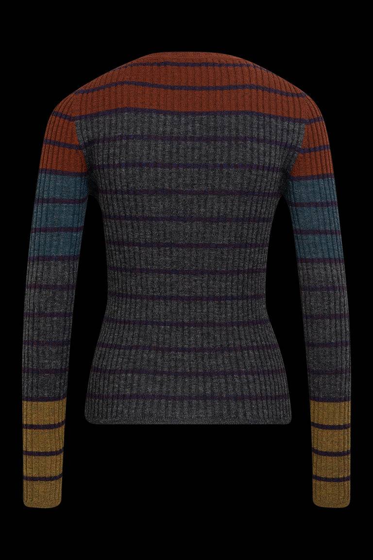 Odeeh Placed Stripe Pullover, Shadow Valentinstagsangebot