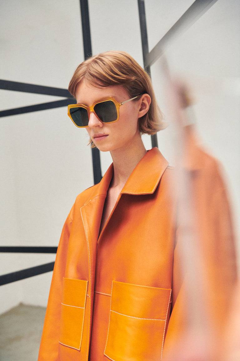 Odeeh NEUBAU Phaedra Sonnenbrille, Honey/Gold Neueste Mode