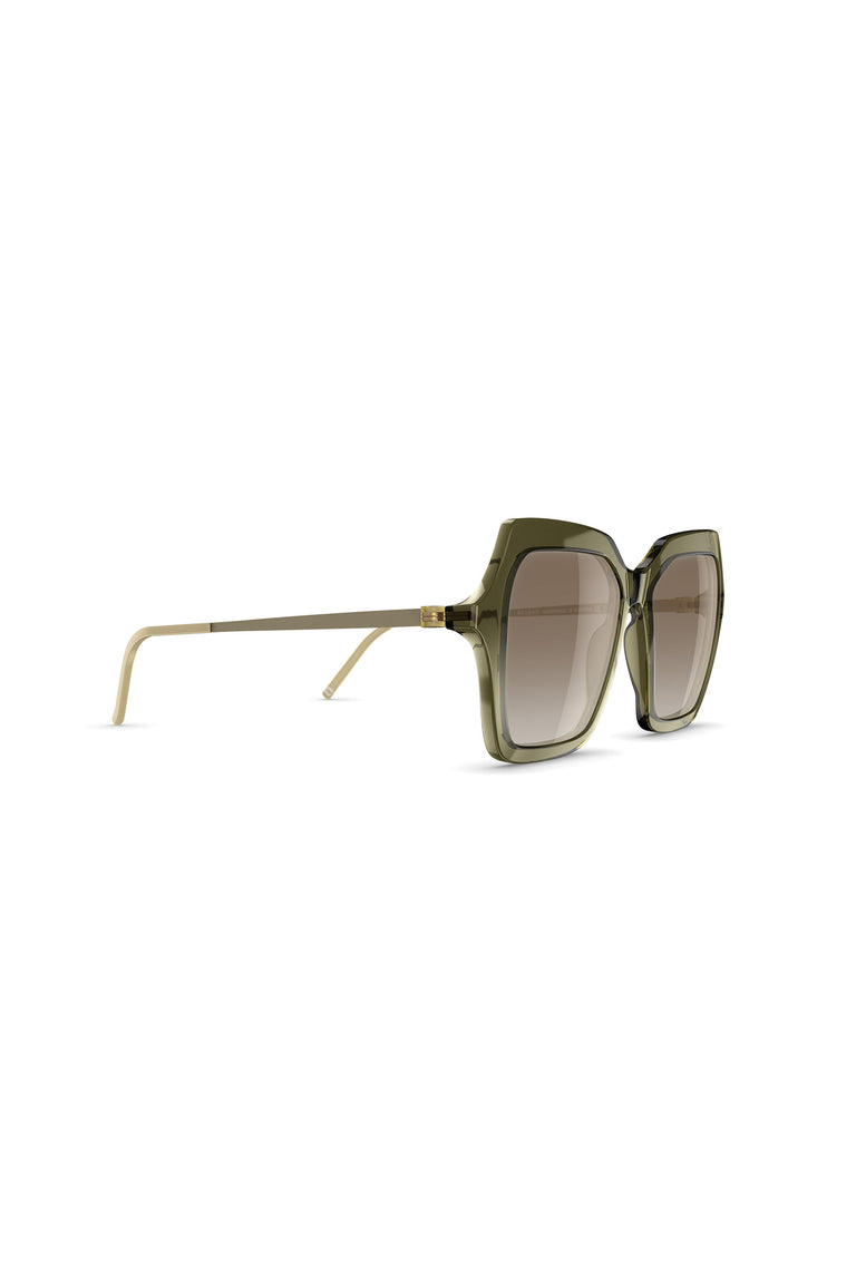 Odeeh NEUBAU Phaedra Sonnenbrille, Green/Olive Zeitlich begrenztes Angebot