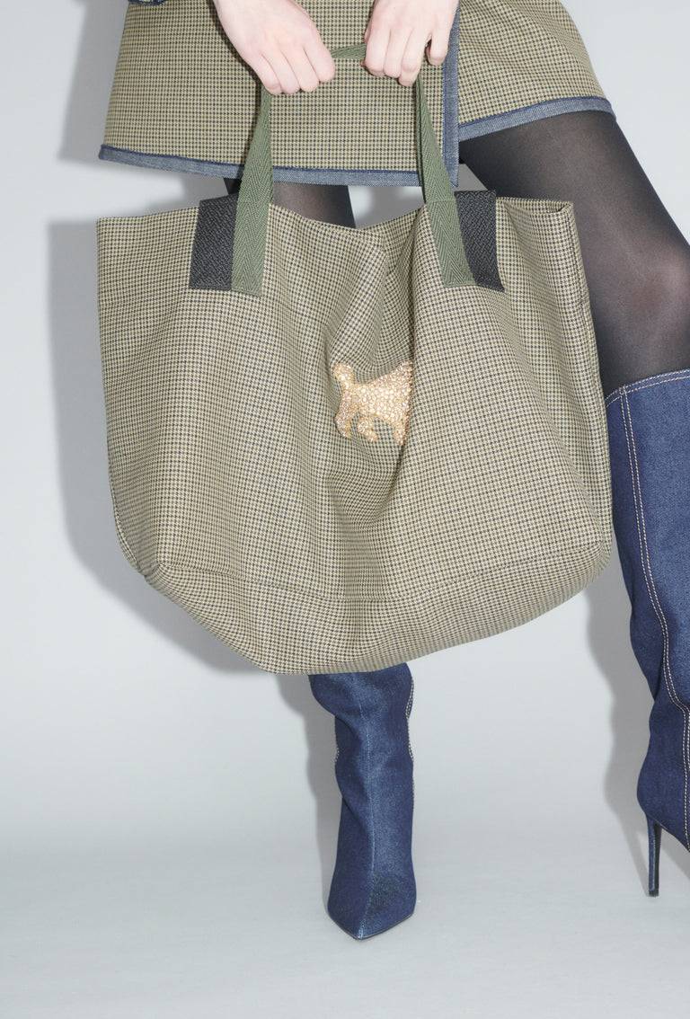 Odeeh Bounded Denim Tasche, Khaki Sonderangebote