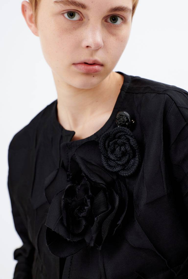 Odeeh Crinkled Duchesse Jacke, Jet Black Bis zu 55% Rabatt