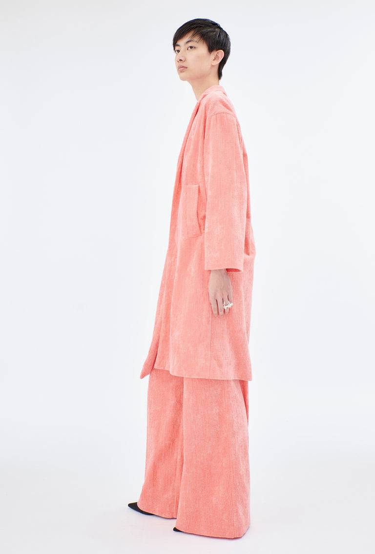 Odeeh Washed Corduroy Mantel, Flamingo Riesige Rabatte