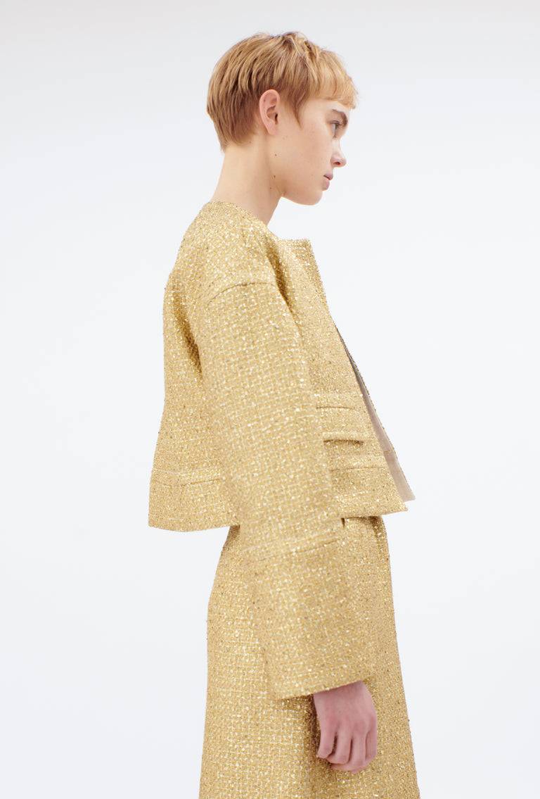 Odeeh Gold Brocade Jacke, Gold Clearance-Verkauf