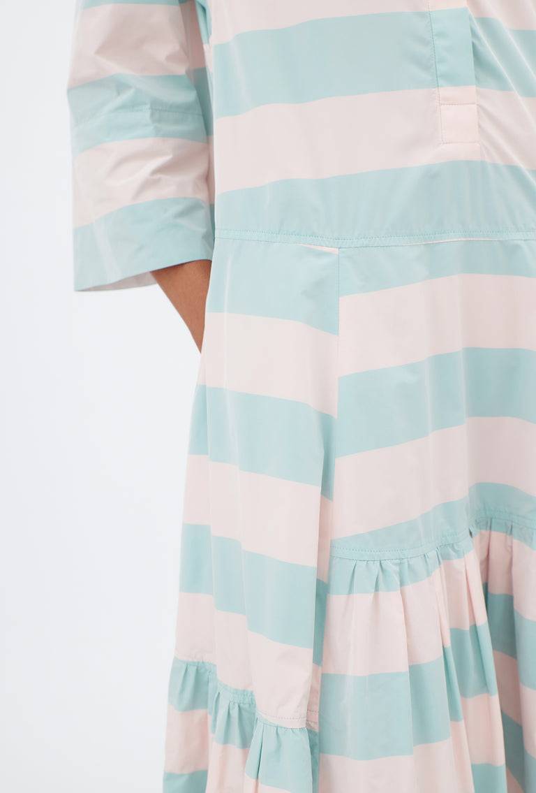 Odeeh Taffeta Block Stripe Kleid, Sorbet Black Friday Preise