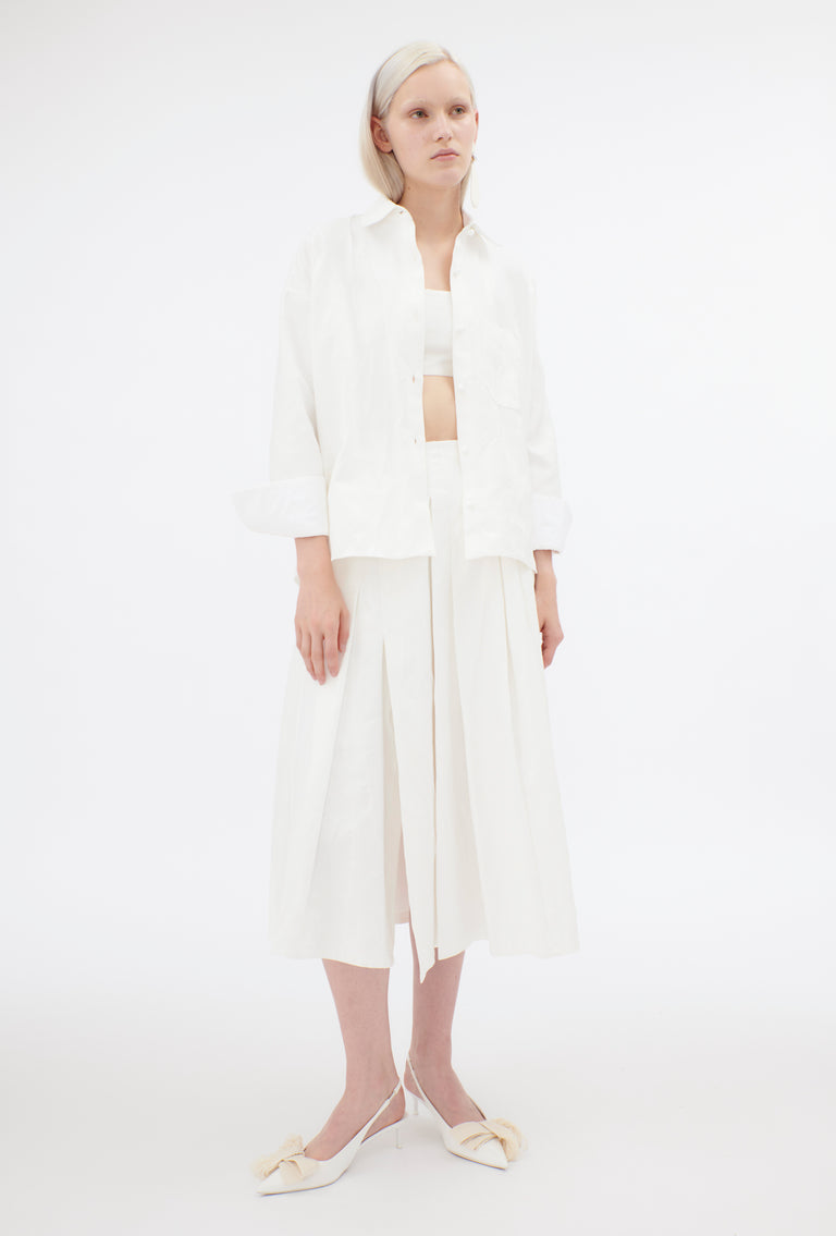Odeeh Crinkled Duchesse Stonewashed Rock, Milk 2025