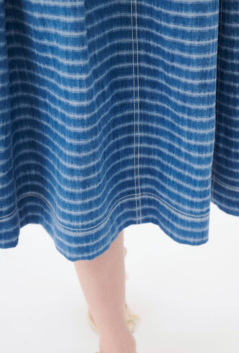 Odeeh Italian Denim Washed Indigo Stripe Rock, Light Indigo Outlet