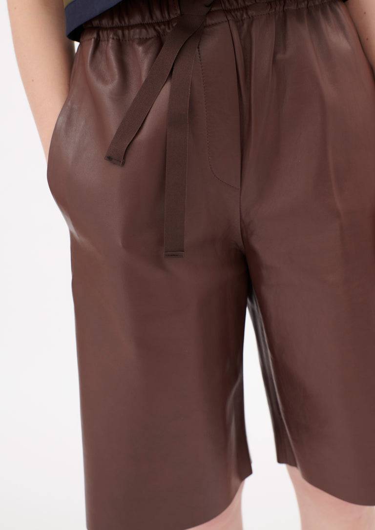 Odeeh Light Lamb Nappa Hose, Maroon Schlussverkauf