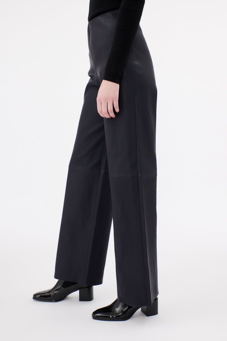 Odeeh Stretch Lamb Nappa Hose, Blackblue Kostenloser Versand