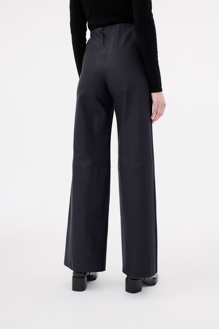 Odeeh Stretch Lamb Nappa Hose, Blackblue Kostenloser Versand