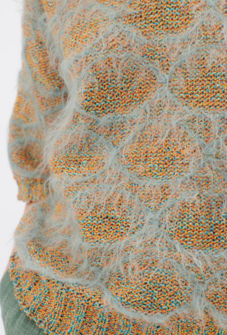 Odeeh Hairy Moulinè Pullover, French Green Fabrikpreis