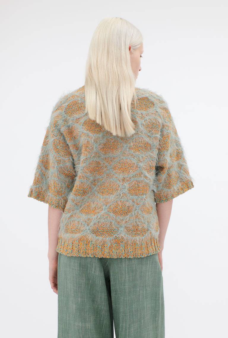 Odeeh Hairy Moulinè Pullover, French Green Fabrikpreis