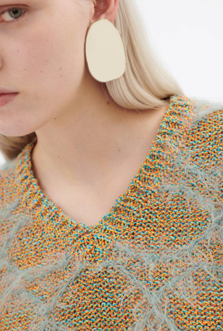 Odeeh Hairy Moulinè Pullover, French Green Fabrikpreis