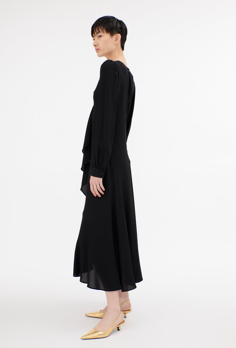 Odeeh Sablé Kleid, Jet Black Versandkostenfrei