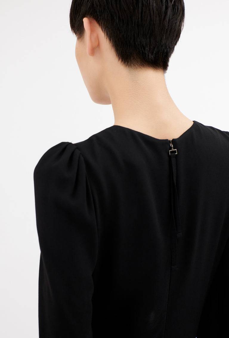 Odeeh Sablé Kleid, Jet Black Versandkostenfrei