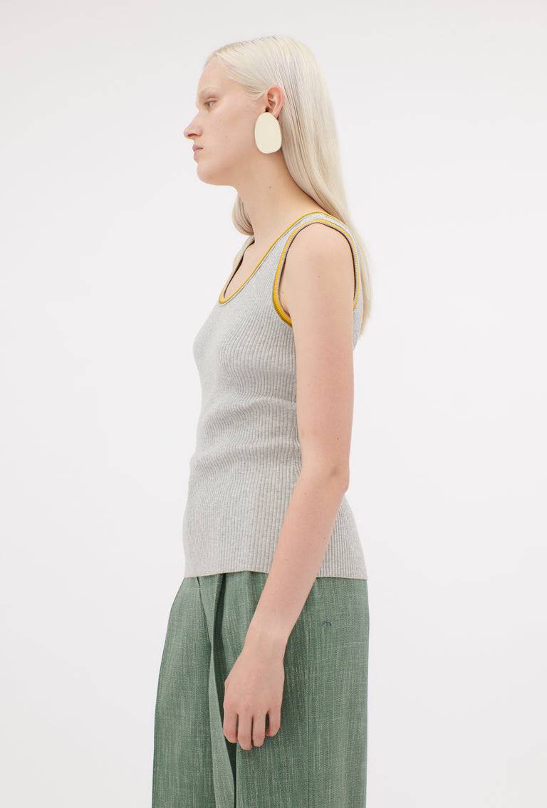 Odeeh Viscose Rib Top, Sunflower Begrenztes Angebot