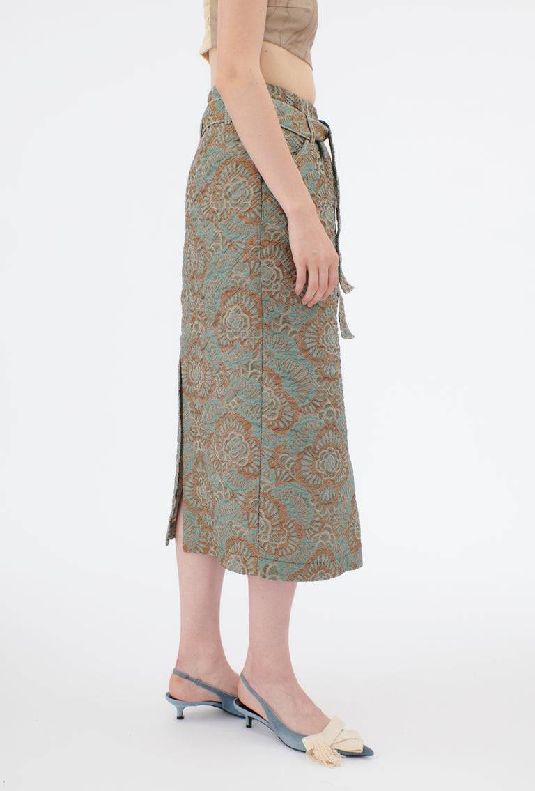 Odeeh Flower Camouflage Matelassé Rock, Sea Green Cyber Monday
