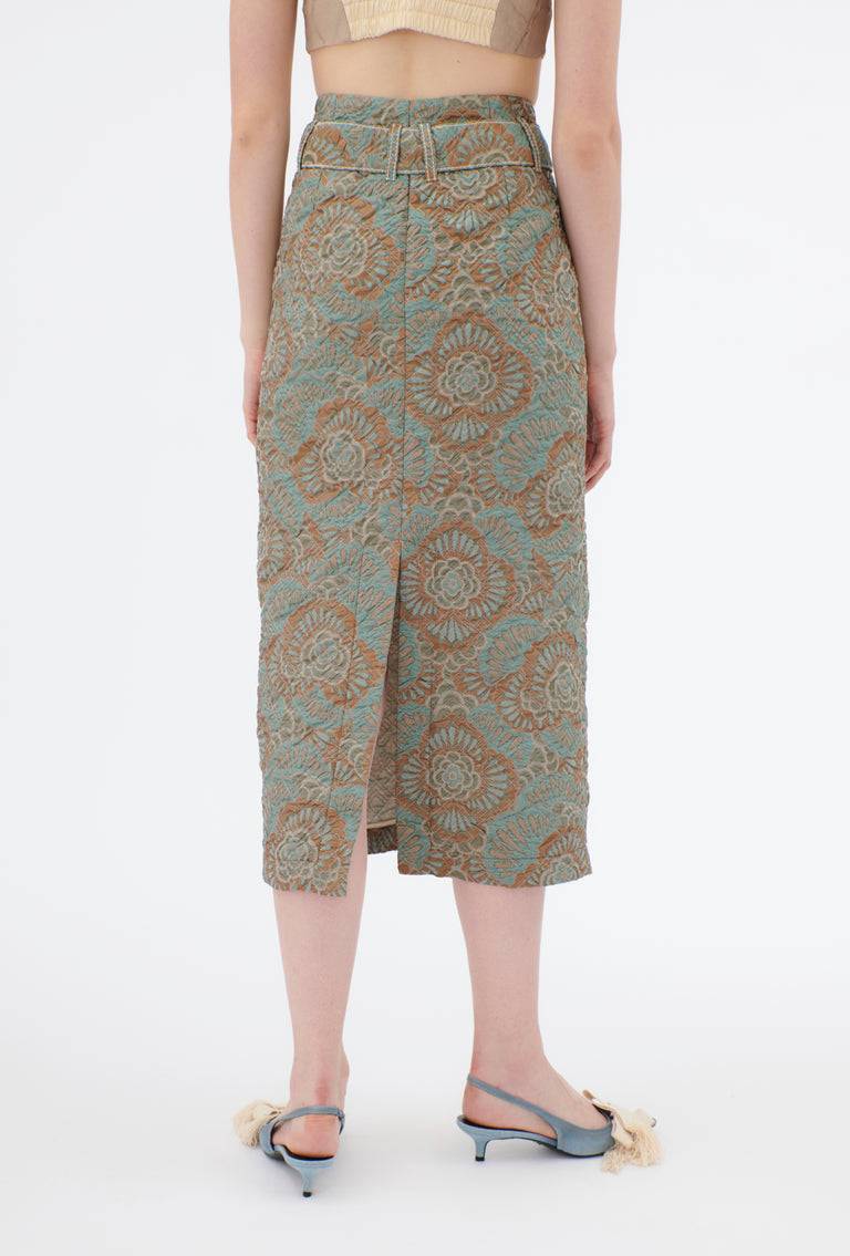 Odeeh Flower Camouflage Matelassé Rock, Sea Green Cyber Monday