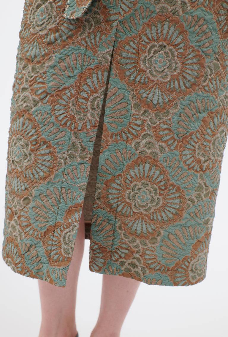 Odeeh Flower Camouflage Matelassé Rock, Sea Green Cyber Monday
