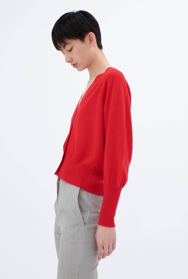 Odeeh Light Cashmere Knit Cardigan, True Red Osterangebot