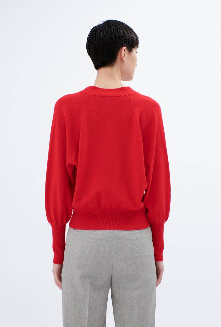 Odeeh Light Cashmere Knit Cardigan, True Red Osterangebot
