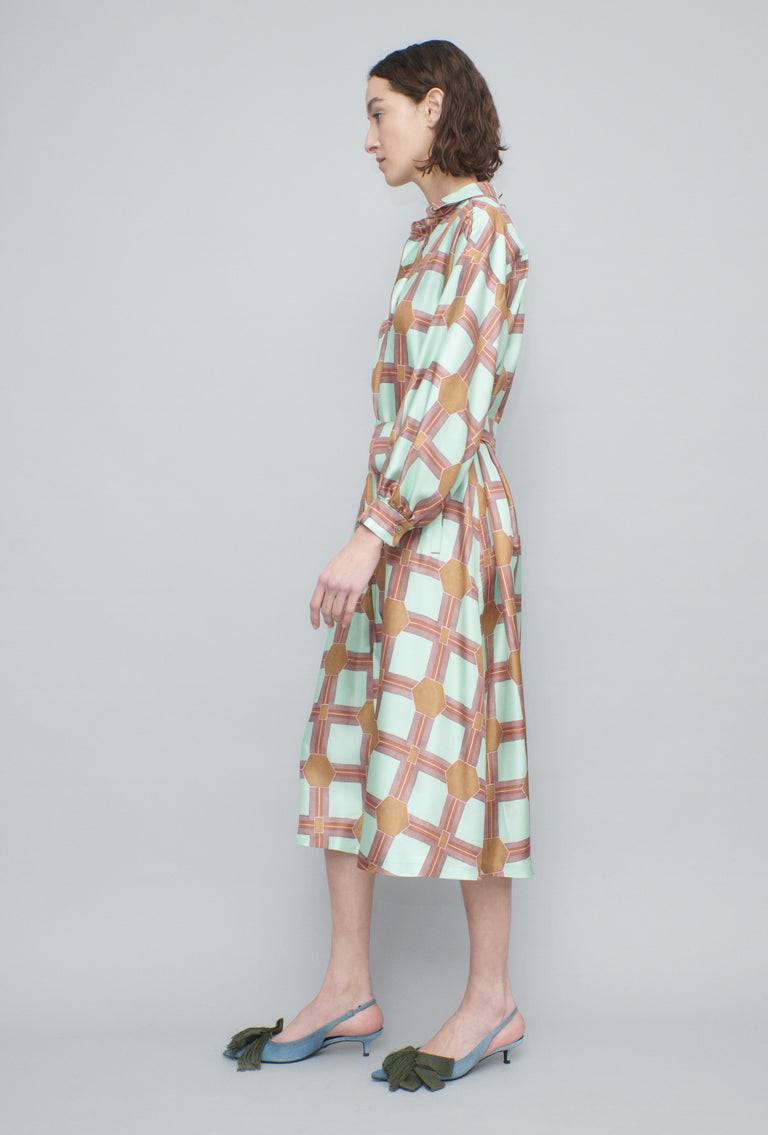 Odeeh Painted Tiles Kleid, Mint Jubiläumsangebot