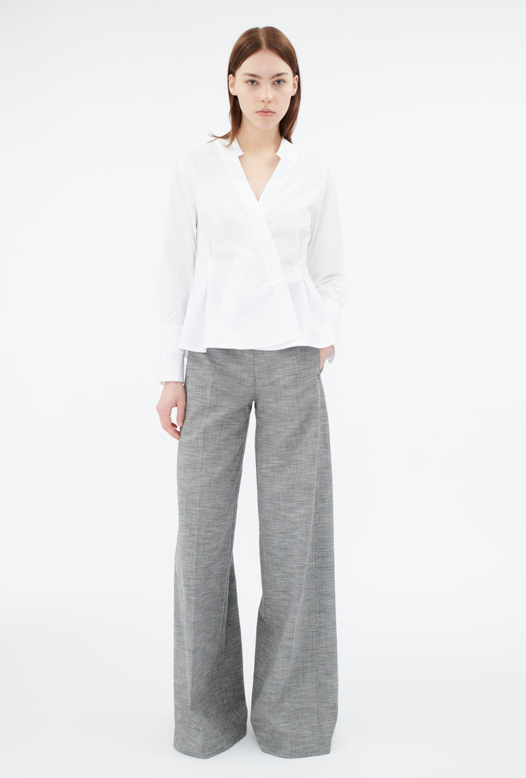 Odeeh Cotton Popeline Bluse, White Neueste Mode