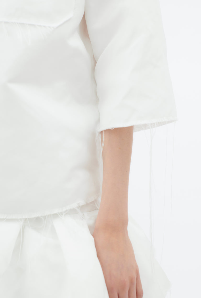 Odeeh Duchesse Bluse, White Online Outlet