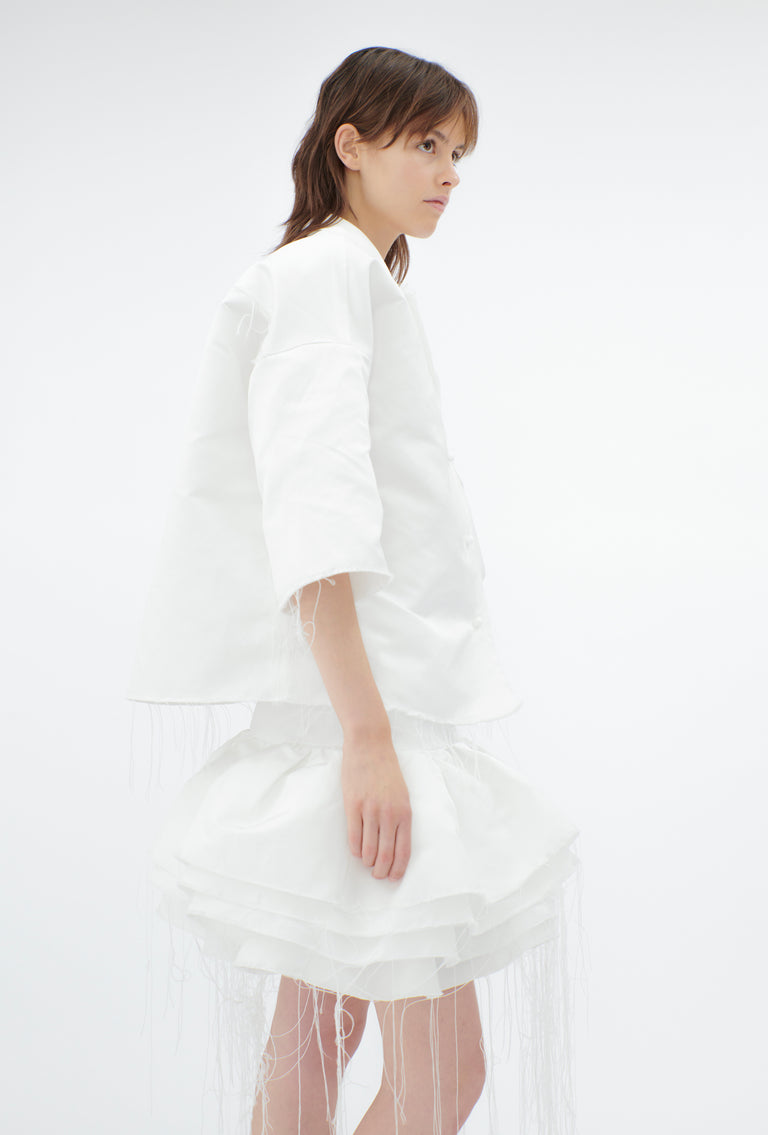 Odeeh Duchesse Bluse, White Online Outlet