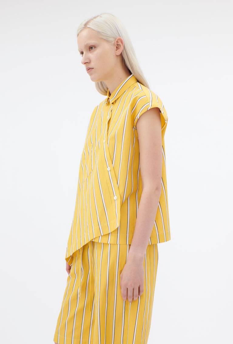 Odeeh Men's Stripe Bluse, Dandelion Exklusive Angebote