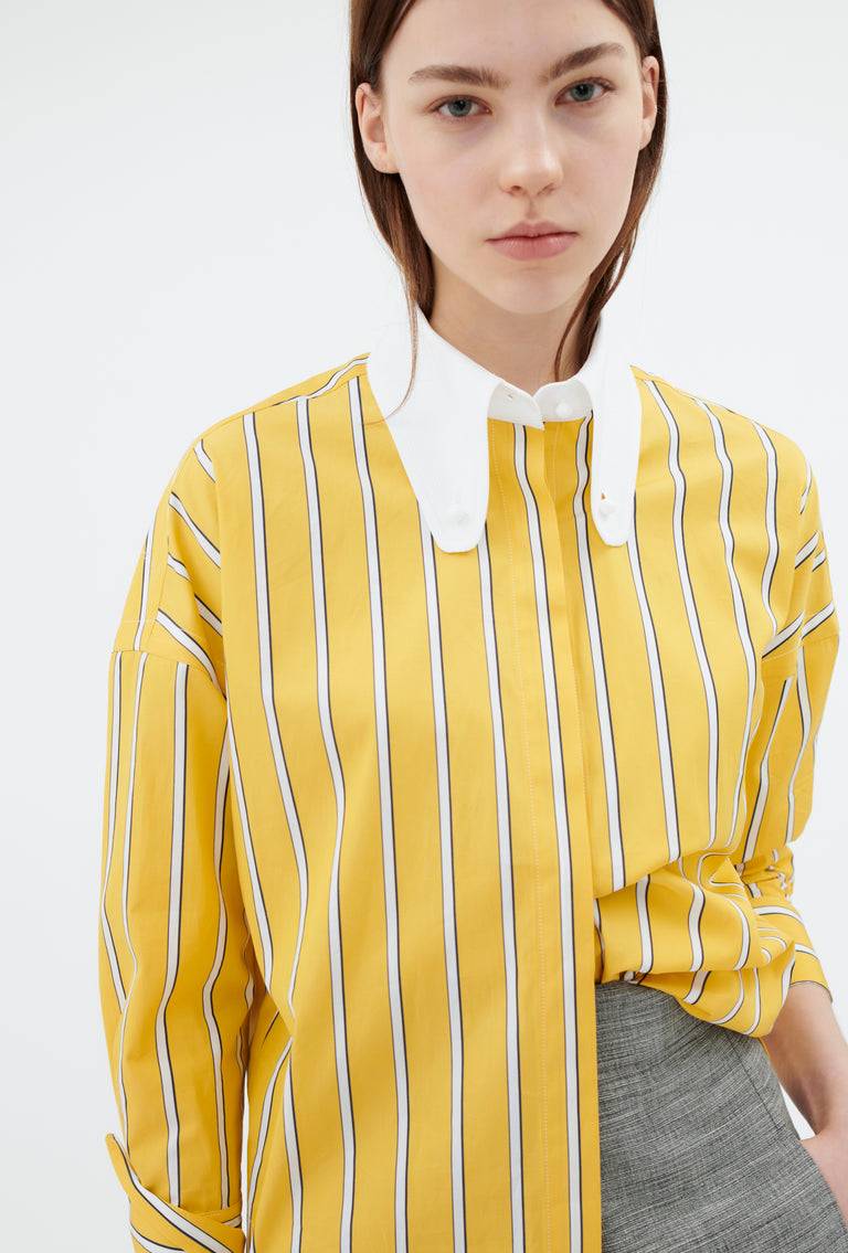 Odeeh Men's Stripe Bluse, Dandelion Blitzangebot