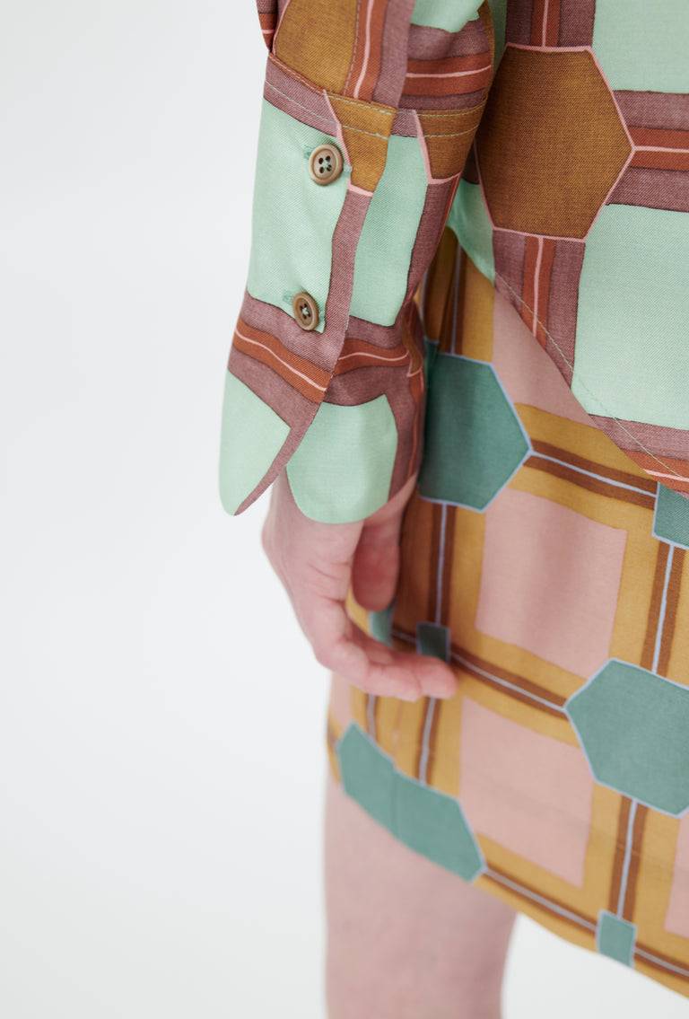 Odeeh Painted Tiles Bluse, Mint Neuheiten