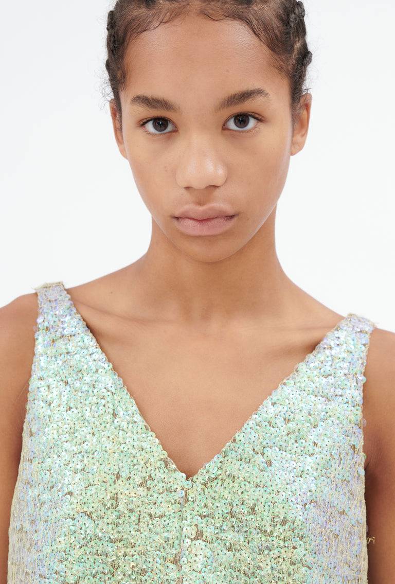 Odeeh Hazy Sequins Top, Mermaid green Kauf eins, bekomm eins gratis