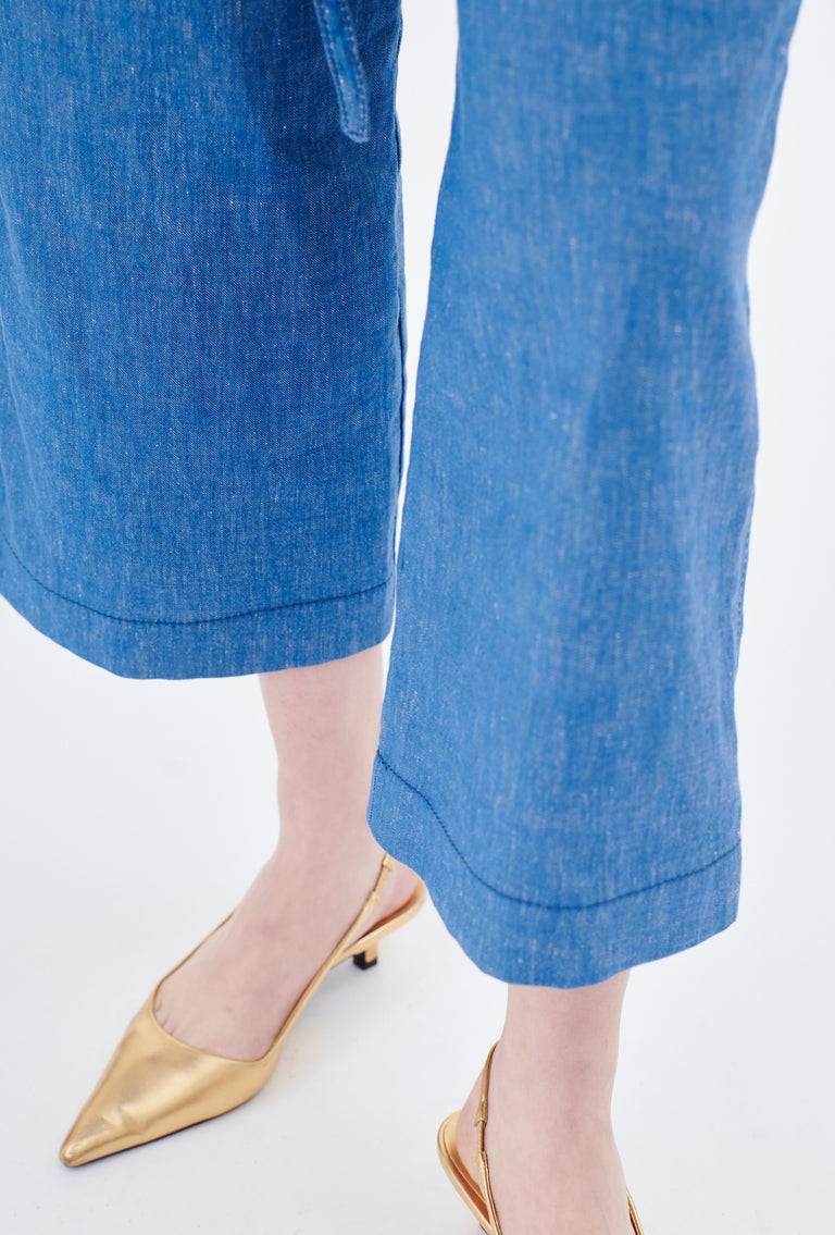 Odeeh Cotton Linen Denim Hose, Ocean Sonderangebote