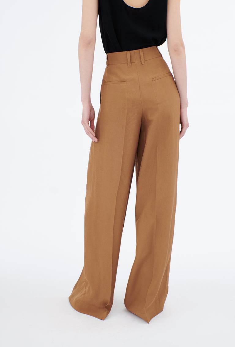 Odeeh Crisp Viscose Hose, Caramel Riesige Ersparnisse