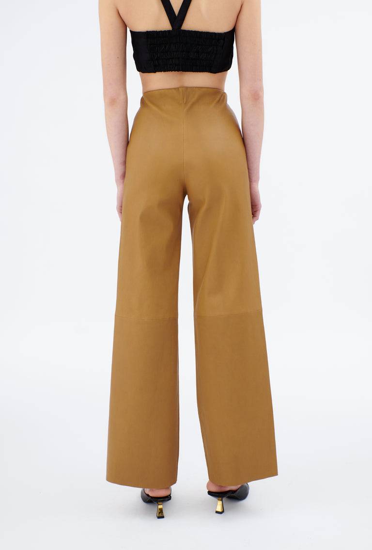 Odeeh Stretch Lamb Nappa Hose, Tiger's Eye VIP-Rabatte