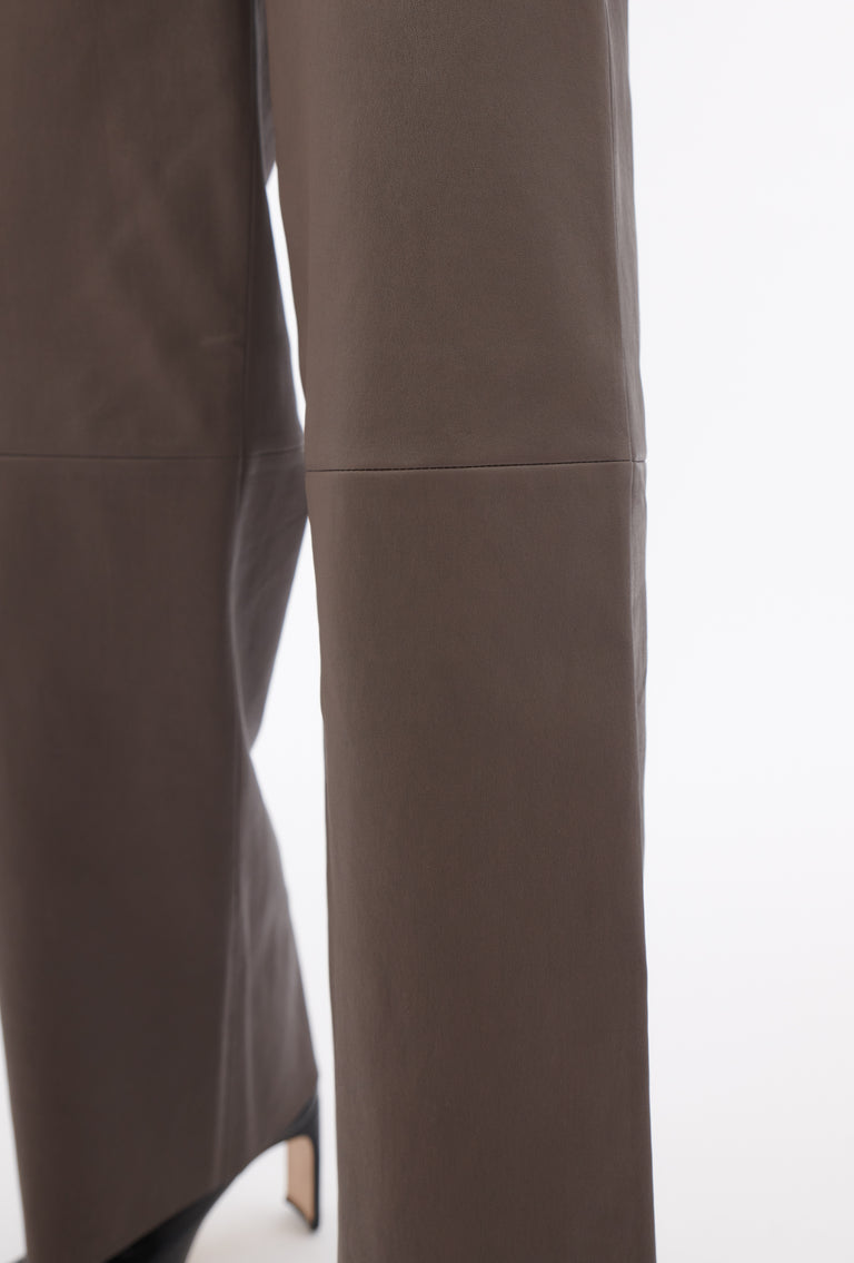 Odeeh Nappa Stretch Lederhose, Olive-brown Letzte 2 Tage