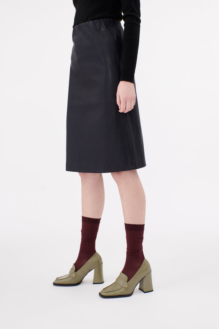 Odeeh Stretch Lamb Nappa Rock, Blackblue Nur für heute