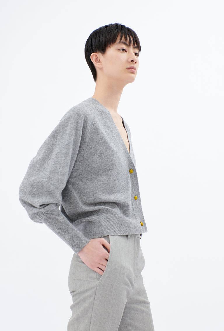 Odeeh Light Cashmere Knit Cardigan, Heather Grey Discount Store für neue Produkte