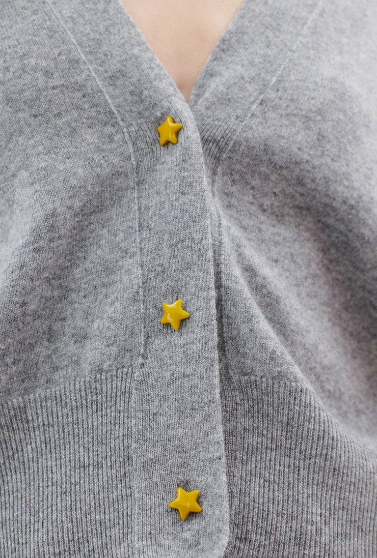 Odeeh Light Cashmere Knit Cardigan, Heather Grey Discount Store für neue Produkte