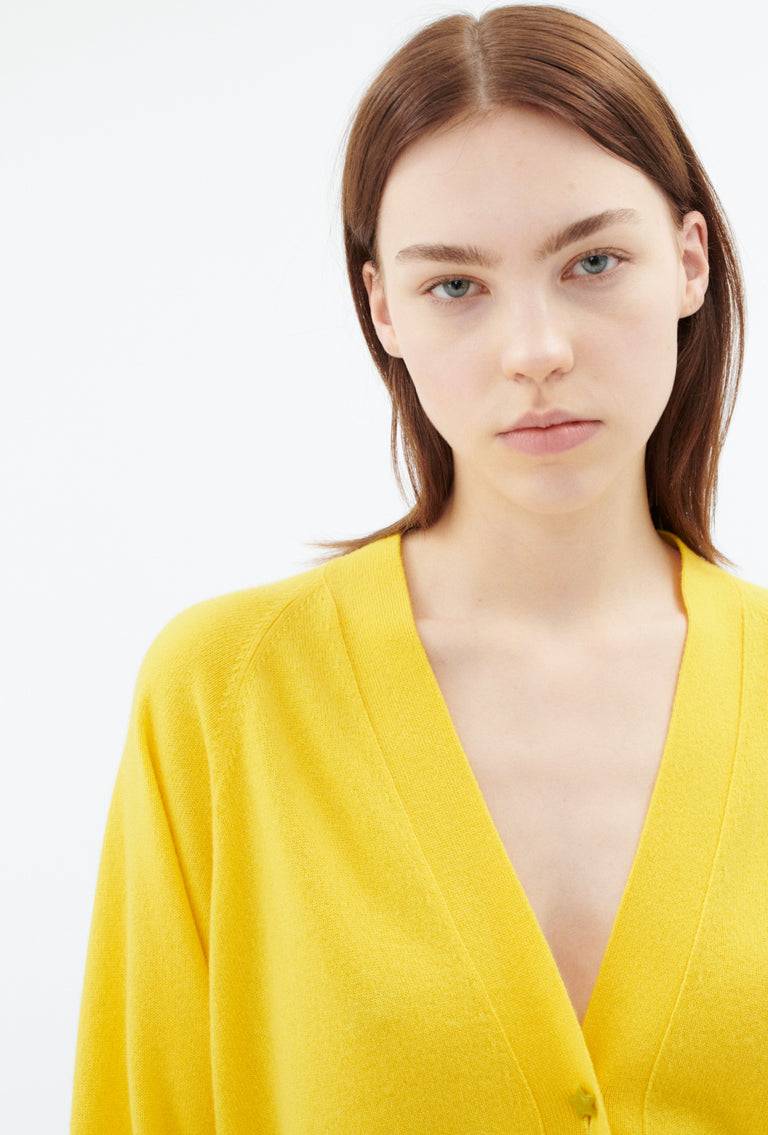 Odeeh Light Cashmere Cardigan, Canary Yellow Nur noch ein Tag übrig
