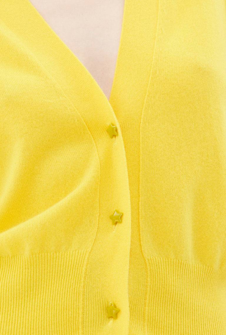 Odeeh Light Cashmere Cardigan, Canary Yellow Nur noch ein Tag übrig