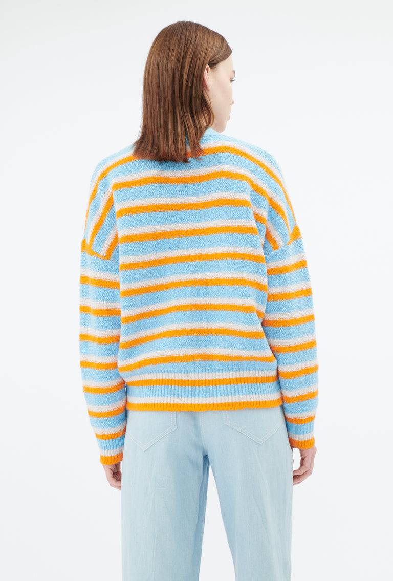 Odeeh Lido Stripe Cardigan, Himmelblau Black Friday Preise
