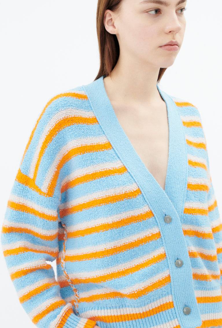 Odeeh Lido Stripe Cardigan, Himmelblau Black Friday Preise