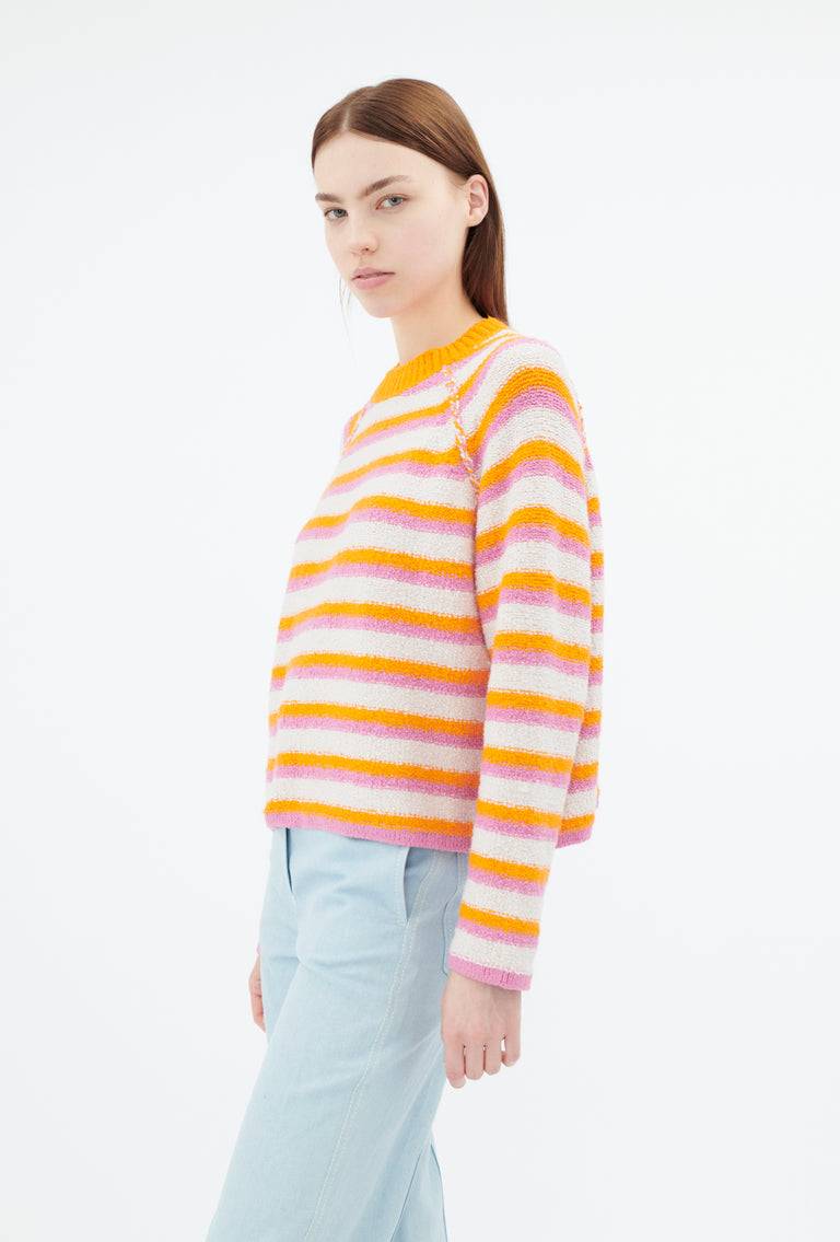 Odeeh Lido Stripe Pullover, Powder zollfrei