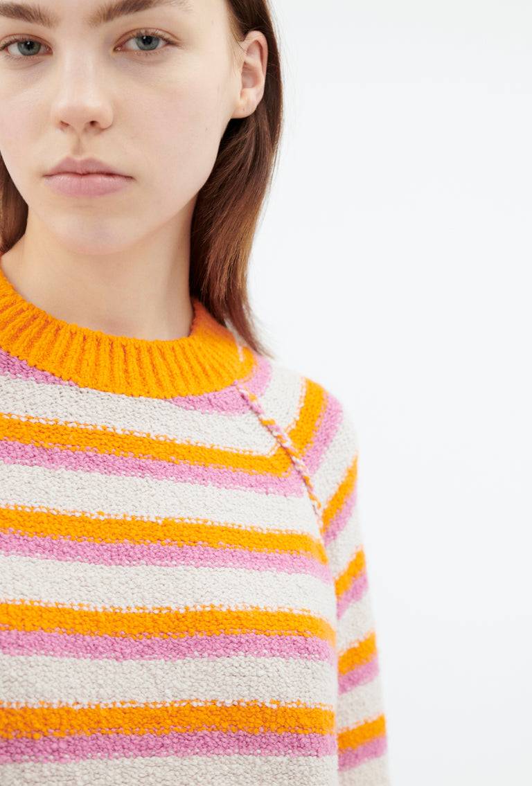 Odeeh Lido Stripe Pullover, Powder zollfrei