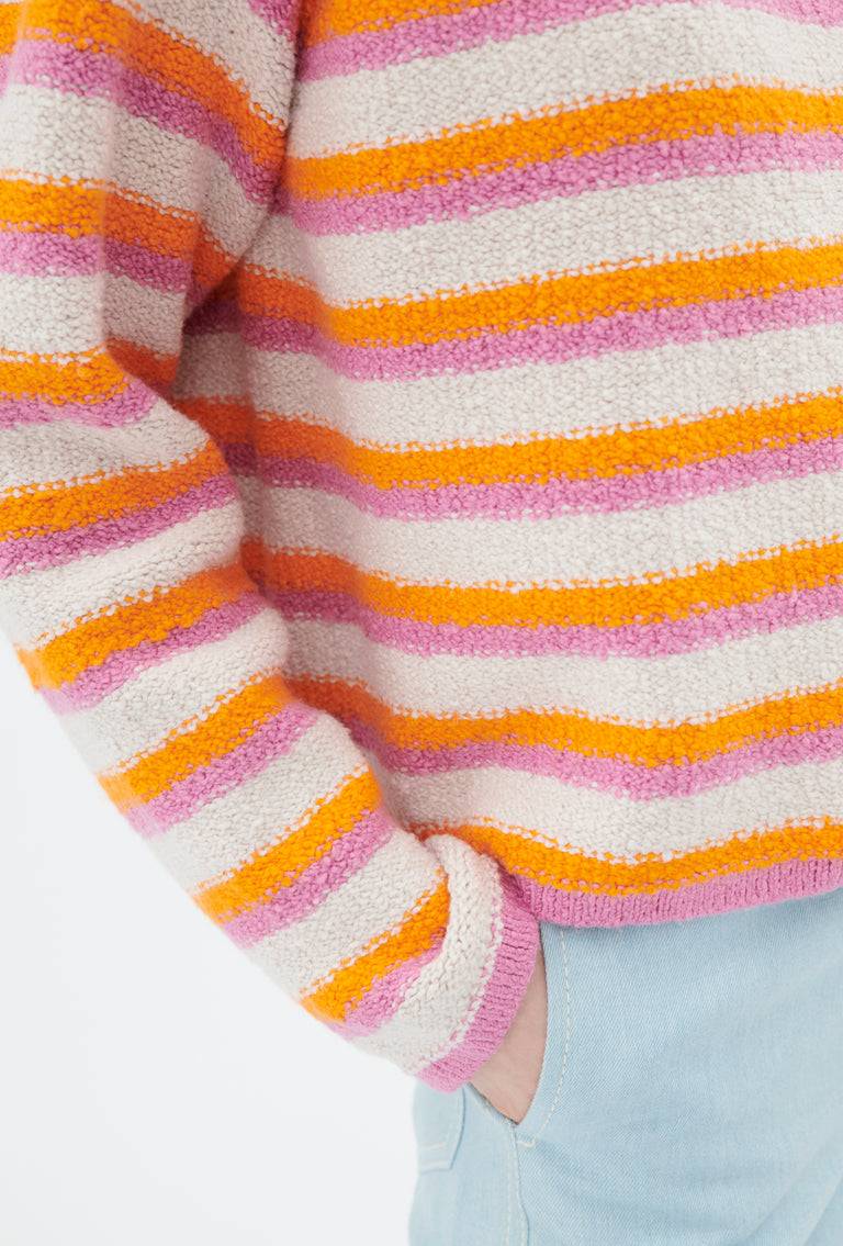Odeeh Lido Stripe Pullover, Powder zollfrei