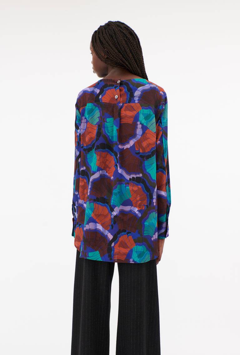 Odeeh Fans Bluse, Peacock Online