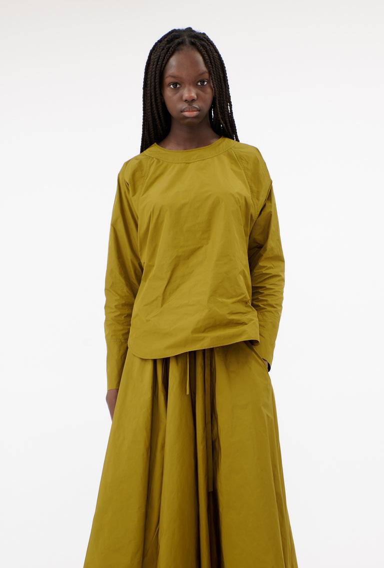 Odeeh Ultra Light Taffeta Shirt, Goldolive Auslauf